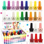 Beauty4Britain Bright Nail Polish Set 24/48 Modern Shades 5 ML Colourful Caps UK Seller (Colour Set B (24 bottles))