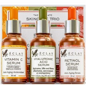 𝗪𝗜𝗡𝗡𝗘𝗥 𝟮𝟬𝟮𝟯* Facial Serums Skin Care Set: Vitamin C Serum for Face, Hyaluronic Acid, Retinol Serum for Face, Anti Aging Serum, Brightening & Hydr