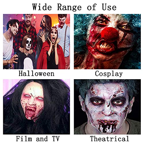 Mysense Scar Wax Kit SFX Make Up Special Effects Fake Molding Wound Skin Wax Body Paint Halloween Set Fake Nose Stage Zombie Cosplay Costume SFX