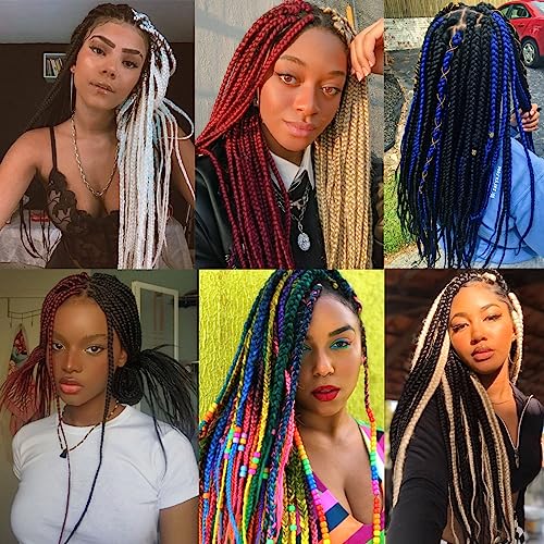 Leeven 3 Packs Pre Stretched Braiding Hair Extension Yaki Texture EZ Braids Hair for Coi Leray Braids Black Braiding Crochet Hair Extensions /30