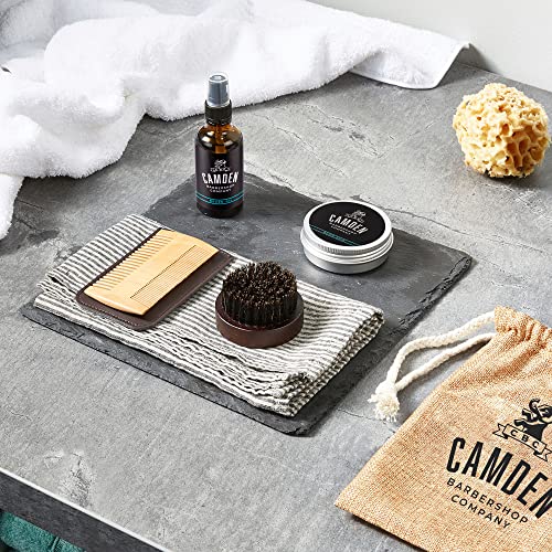 Camden Barbershop Company: Beard Balm 'Original' Natural Care and Styling Beard Wax 1 x 60 ml - Made in the UK