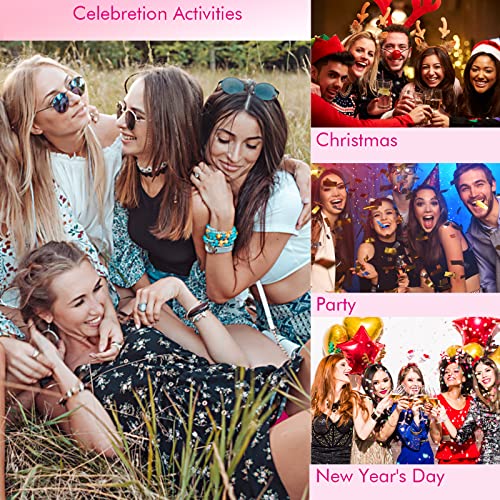 cobee Colored False Eyelashes, 7 Pairs Rainbow Fluffy Eye Lashes Wispy Mink Lashes Fake Eyelashes Natural Look Cat Eye Lashes for Cosplay Party F