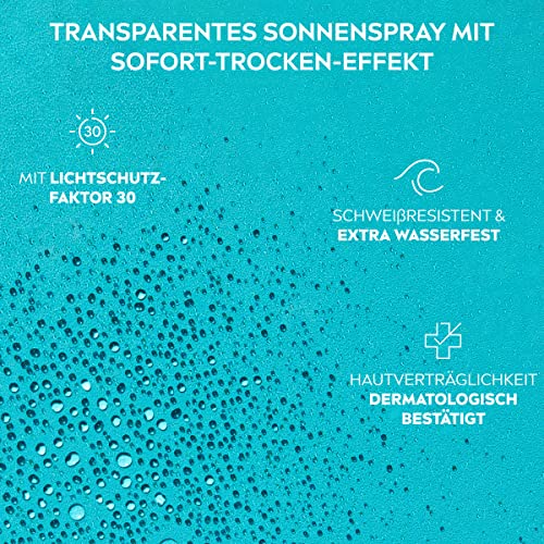 NIVEA SUN UV Dry Protect Sports Cream Gel SPF 30 (175 ml), Non-Greasy Sun Protection with Instant Dry Effect, Sweat-Resistant & Extra Waterproof