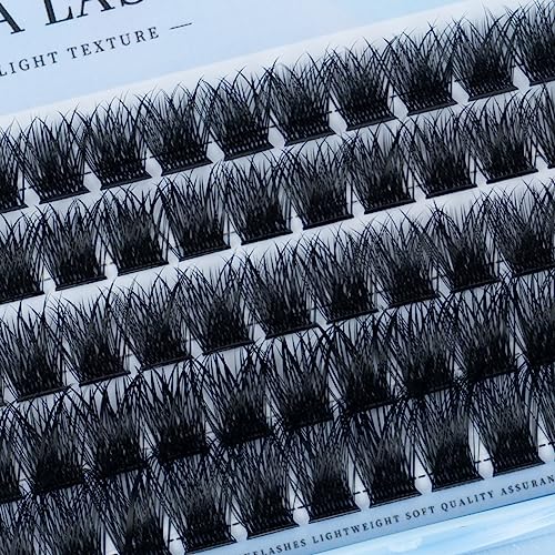 Lashes Cluster, 60 Pcs Mix Individual Lashes Cluster D Curl 10-16 mm Length, DIY Eyelash Extension Reusable Soft Natural False Lashes Fluffy Clus
