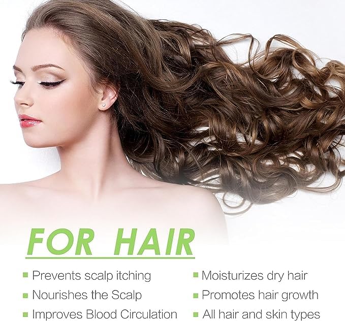 Natural Rosemary Oil For Hair Growth - Nature Spell Rosemary Oil - Diluted Rosemary Oil For Hair Growth - Natural Essential Oil For Hair Loss Dam